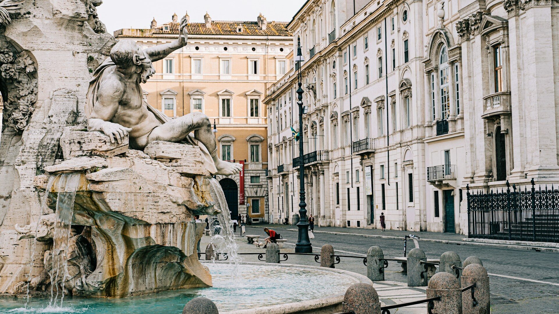 Statue from La Fontana dei Quattro Fiumi  in Piazza Navona