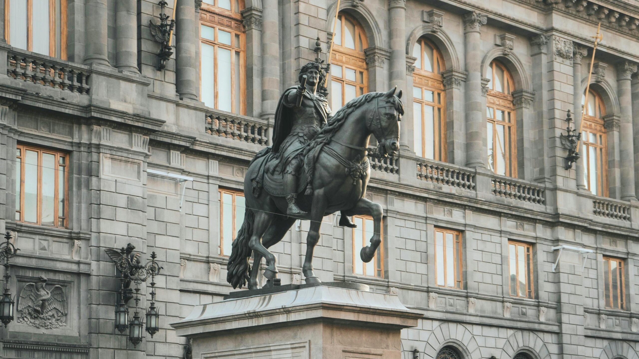 equestrian statue of Emperor Marcus Aurelius at Piazza Campidoglio